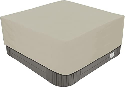 Copertura per vasca idromassaggio impermeabile Copertura impermeabile per vasca idromassaggio da giardino, tessuto Oxford 210D, protezione UV, copertura SPA quadrata per esterni per vasca idromassagg