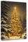 CXHOSTENT Weihnachtsbaum-Bilder Wanddekoration Winter-Schnee-Szene Leinwand Wandkunst verschneite Landschaft Gemälde Rahmen (Weihnachtsbaum - 2, 30.00 x 45.00 cms)