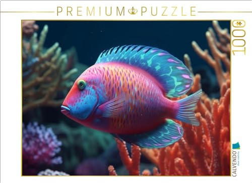 CALVENDO Puzzle Papageifisch | 1000 Teile Lege-Größe 64 x 48 cm Foto-Puzzle für glückliche Stunden