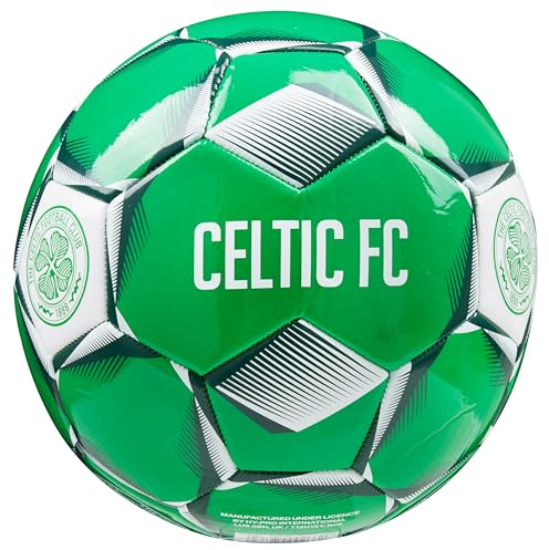 Celtic F.C. Football Soccer Ball for Adults Teenagers Kids Training Football Size 3, 4 or 5 - Celtic Merchandise (Green, Size 3)
