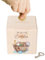 wunderwunsch® - Personalisierte Spardose Kinder aus Holz mit Metallschloss - Spardose mit Namen mit kinderfreundlichem UV-Druck zum Sparen für Kinderträume