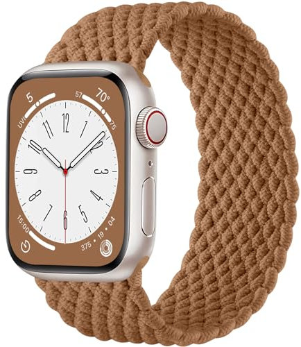 Zedoli Cinturino Solo Loop intrecciato compatibile con Apple Watch Ultra/Ultra 2 Band da 42 mm, 44 mm, 45 mm, 49 mm, da uomo, regolabile, elastico in nylon elastico, sportivo, per iWatch serie 9, 8,