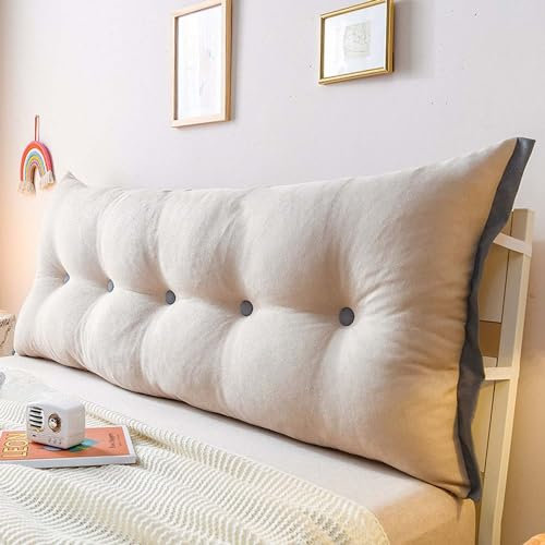 Cojín de Respaldo para Sofá, Suave Cama respaldo, 120/60/80/150/200/180cm grande Cojín de lectura, Almohada de Iumbar Cojín de Pared, para Cama Sofá Tatami Sala de Esta Sillas ( Color : #5 , Size : 60