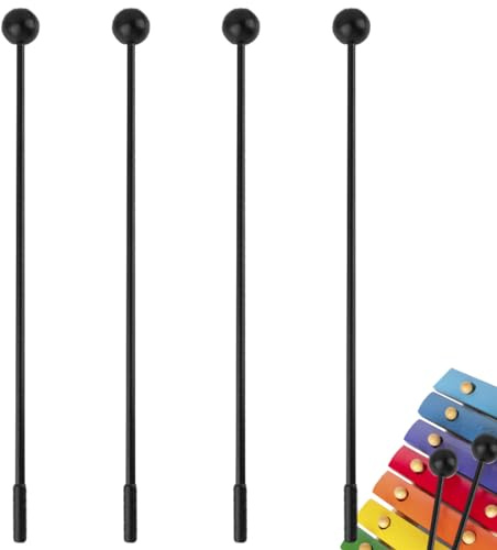 4 Stück Percussionsschlägel Xylophone Accessories Percussion Sticks für Akku Xylophon Accessories, Marimba Accessories, Glockenspiel Accessories, Drumsticks