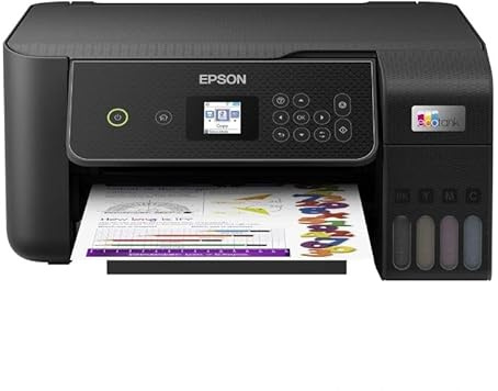Glowster EcoTank Multifunktionsdrucker, kabellos, Scannen, Kopieren und Faxen, ideal für Büros und den Heimgebrauch, spart Tinte und verbessert die Effizienz.