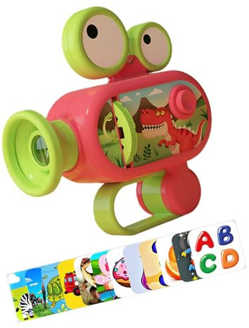 Dawutocap Jouet de projection sur le thème des animaux avec 96 images pour enfants Projecteur amusant pour enfants Noël Carnaval Jouet