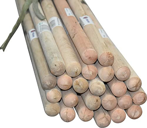 LAVV HOUSEWARES LTD Extra Thick Replacement Wooden Handle for Platform Brooms 120 x 2.85cm (10)