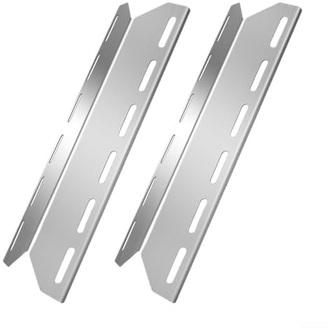 Lot de 2 plaques chauffantes de rechange en acier inoxydable pour modèles de barbecue 720 0234 720 0289 720 033572 Performance durable dans des conditions de cuisson à haute température