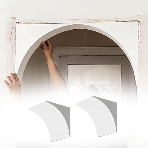 Xalteafe Interior Paintable Arch Half Circle Kit,2 Pcs Rounded Doorway Arch Kit,Full Half Circle Top Round Archs Kits,Elegant And Modern,For Living Rooms And Bedrooms