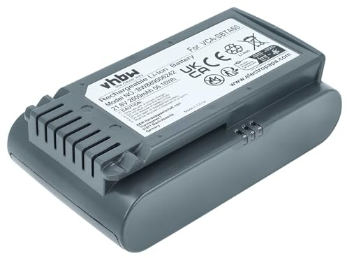 vhbw Akku kompatibel mit Samsung Jet 65 | Jet 60 Turbo, VS15A6031R4, Powerstick VS6000, VS15A6031R5, Jet 60 Staubsauger (2,6 Ah, 21,6 V, Li-Ion)