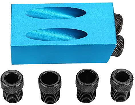 De Kit De Plantilla De Orificio De Bolsillo, Guía De Carpintería De 15 Grados Orificio Oblicuo De Posicionador 6/8 / 10mm Localizador De Madera