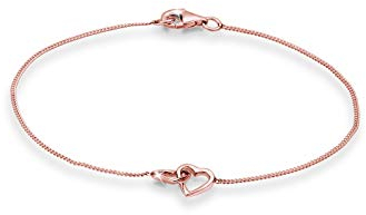 Elli Armband Damen Herz Verschlungen Verbundenheit in 925 Sterling Silber Rosévergoldet