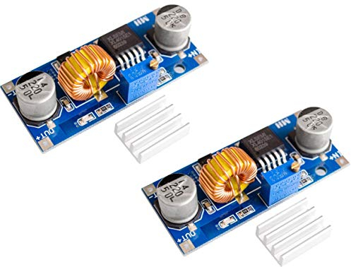 TECNOIOT 2pcs 5A XL4015 DC-DC Step Down Adjustable Power Module LED Lithium Charger