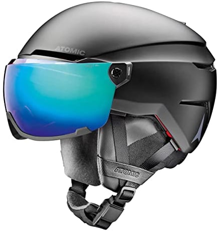 ATOMIC Damen, Herren Skihelm Savor Amid Visor HD Black 59-63