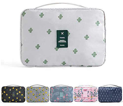 YumSur Reise Kulturtasche Zum Aufhängen Kulturbeutel Kosmetiktasche Waschtasche für Kinder Frauen Mädchen Damen Herren für Pflegeprodukte Makeup zur Reisen Urlaub Outdoor Camping (Kaktus)