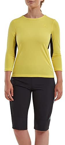 Altura Damen KIELDER LEICHTES 3/4-ARM RADTRIKOT Trikot LS, Gelb, 14