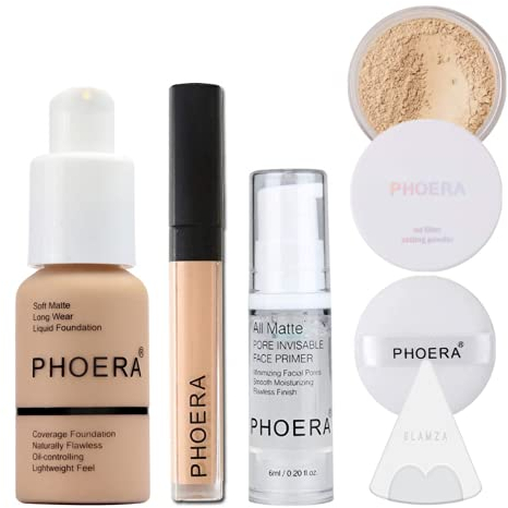 Glamza Phoera Foundation Komplett-Set Beige