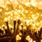Quntis 10m 100 LED Lichterkette Außen Warmweiß, Lichterkette Strombetrieben, 8 Modi Weihnachtsbeleuchtung Innen, IP44 Weihnachtsdeko für Weihnachtsbaum Garten Büsche Balkon Terrasse Zimmer Kranz