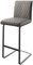 DELIFE Barstuhl Earnest-Flex Diamant-Steppung Freischwinger flach Metall Anthrazit Vintage
