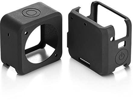 Protective Housing Cover for DJI OSMO Action 2 Accessories, Dual-screen Silicone Camera Case, Wear-resistant, Scratch-resistant, Protector Sleeve, Black