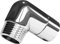OrangeClub Handbrause Adapter 90 Degree Adapter für Duschkopf Beweglich Duscharmanschluss und Handgriff (Helles Silber)