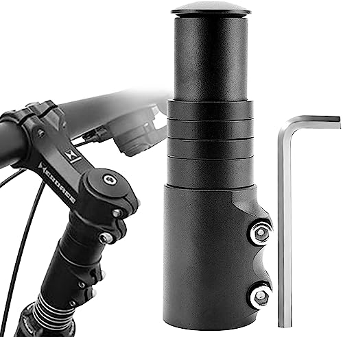 Elevador Manillar Bicicleta, Elevador de Vástago de Bicicleta, Elevador Potencia 1-1/8 /28,6mm Extensor Vástago Horquilla, Adaptador de Extensor de Manilla para Bicicleta de Montaña de Carretera
