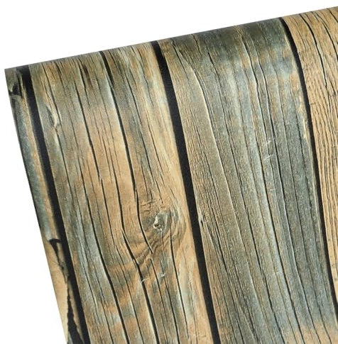 WANMAVIS Peel and Stick Wallpaper, Self Adhesive Wallpaper Brown Wood Contact Paper Wood Vinyl Wrap Furniture Stickers for Shelf Liner Kitchen Cupboard Worktop 44.5 * 1000com
