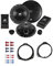 ESX XE 6.2C Lautsprecher mit Einbauset passend für Opel Corsa C 2000-2006 Türen vorne 400 Watt 165mm 2 Wege Kompo