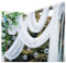 Pmnzdy Tüllstoff 160×1500cm Organza Stoff Tüll Dekostoff Dekoband Tischläufer Tüllnetz Tüllband Organzaband Meterware Deko Stoffe für Hochzeit Party Geschenke Basteln Dekoration Weiß 15m