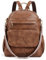 Missnine Damen Rucksack Klein Soft Pu Leder Anti Diebstahl Rucksack-Geldbörse Schultaschen Reisetasche Arbeit für Schule, Arbeit, Reisen