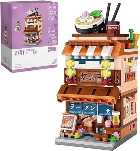 LOZ Haus Mini-Baustein-Set Ramen Shop Klemmbausteinmodell 1654, Miniblocks Set