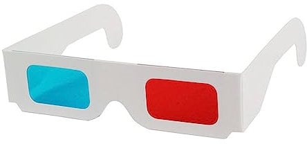 OSALADI 20pcs 3d Game Glasses 3d Eyeglass 3d Movie Glasses 3d Video Glasses Glasses Cinema Glasses Anaglyph Cardboard Glasses Red Glasses Glasses 3d Sunglasses Sky-