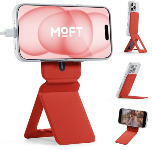 MOFT Stativ für iPhone 16/15/14/13/12 Serie, Snap Unsichtbarer Handy Stativ Ständer mit 3 Modi für Self-Vlogging, Makrofotografie, Videoanrufe, Tragbarer Leichter Handy Ständer, Sonnenuntergang