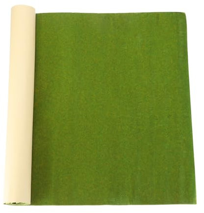 MECCANIXITY Tappeto erboso artificiale 40,6 x 99,6 cm, erba artificiale realistica, decorazione per modellismo, treni, paesaggi, artigianato, prato, decorazione da giardino, verde erba