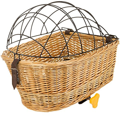M-Wave Fahrrad Weidenkorb, handgemacht Carrier Top, braun, 43, 5x31x22/16, 5 cm