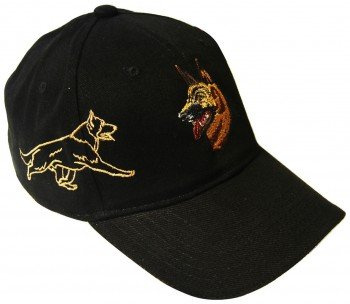 Fan-O-Menal Baseballcap mit Einstickung Deutscher Schäferhund 69279 schwarz