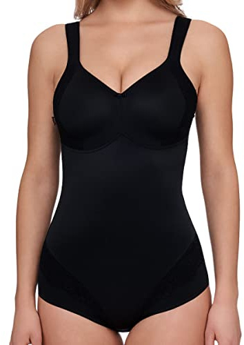 Susa Body ohne Bügel London I Body Shapewear Damen stark formend I Frauen Mieder I Softer Bodysuit mit Shaping Effekt I Formt Taille, Bauch und Po