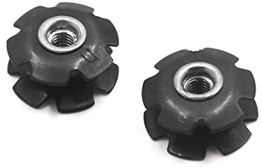 sourcing map 2Pcs Metal MTB Bike Cycling Bicycle Flanged Headset Star Nut for 28.6mm Fork