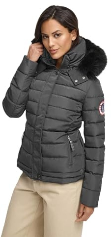 Navahoo warme Damen Winter Jacke Parka Mantel Stepp Kurzjacke gefüttert B301