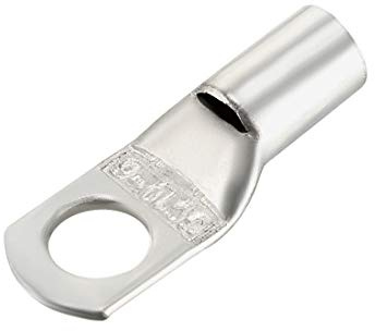 sourcing map 100Stk SC10-6 nicht gedämmte Kupferterminal U Typ 6mm2 Draht Silber DE de