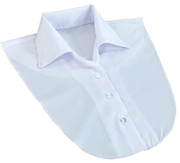Maximex Blusenkragen Weiß, Krageneinsatz als perfekte Ergänzung, mit hohem Baumwollanteil, dezent und businesstauglich, waschbar bei 30 °C, Maße (B x L): 36 x 41 cm