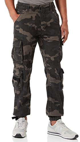 Brandit Pure Slim Fit Pants, color: darkcamo, size: M