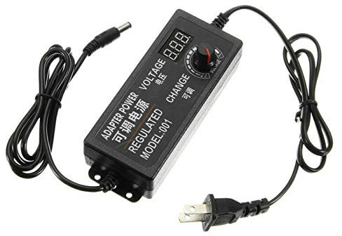 Adaptador de Corriente Ajustable, AC DC 9-24V 3A 72W Adaptador de Fuente de alimentación Universal para Control de Velocidad del Motor DC, regulador de Intensidad