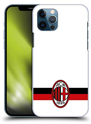 Head Case Designs Offizielle Zugelassen AC Milan Weiss Wappen Harte Rueckseiten Handyhülle Hülle Huelle kompatibel mit Apple iPhone 12 / iPhone 12 Pro