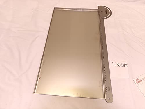 Hz1BBQde Edelstahl Fettwanne Grill Fettauffangwanne für alle Marken Campingaz,Dehner, Enders, Grandhall, Jamestown, Kingstone, Landmann, Gardener Napoleon Santos Weber (1Stk 709mm x 385mm x 17mm V2A)