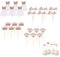 Braut Kuchen Topper Glitter Cupcake Toppers Kuchen Topper Kuchendeckel Kuchendekoration Tortendeko Rosegold Diamant Krone Braut Brautkleid für Brautdusche Hochzeit Verlobung Dessert Dekor 24 Stück