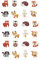24 Stücke Cake topper, Jungle Cake Topper, Cupcake topper, Tierkuchenaufsatz, Waldtierkuchendekoration, für Geburtstagsfeiern, Hochzeiten, Kuchendressing (8 Modelle)