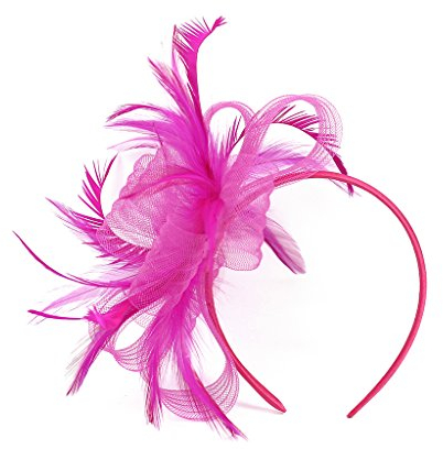 Fascinator Hüte Braut Schleier Kopfbedeckung Damen Mädchen Haar Clip Accessoire Cocktail Party Haarklammer Klassisch Elegant Kopfschmuck 20er Jahre Stirnband Feder Hochzeit Haarschmuck Kirche Tea