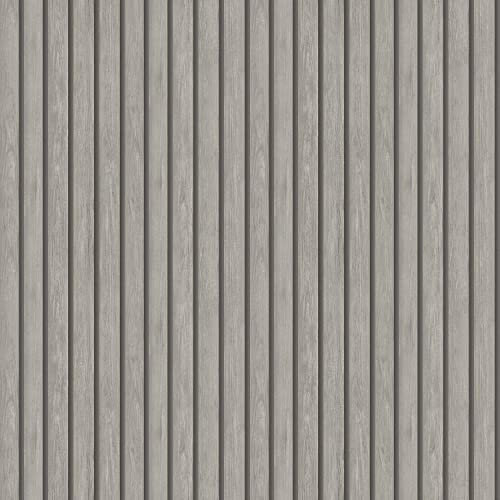 ** Sample Wood Slat Grey Wallpaper