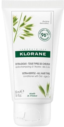 Klorane Ultra-Gentle – Alle Haartypen Conditioner mit Hafer, 50 ml